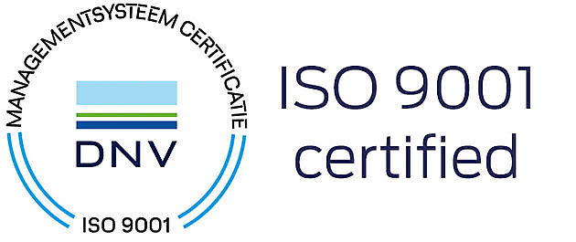 Certificado ISO 9001 de gestión de calidad. - Secusoft B.V. Software para Seguridad Privada